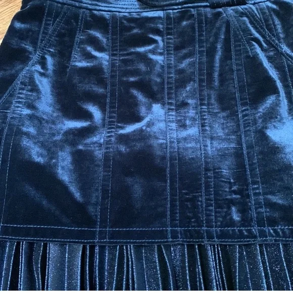 🎲PHILLIP LIM velvet & metallic mini skirt - Picture 9 of 14